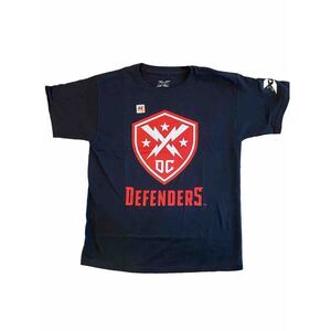 Washington DC Defenders XFL Football T-Shirt Youth Size Large Black‎ Graphic Tee